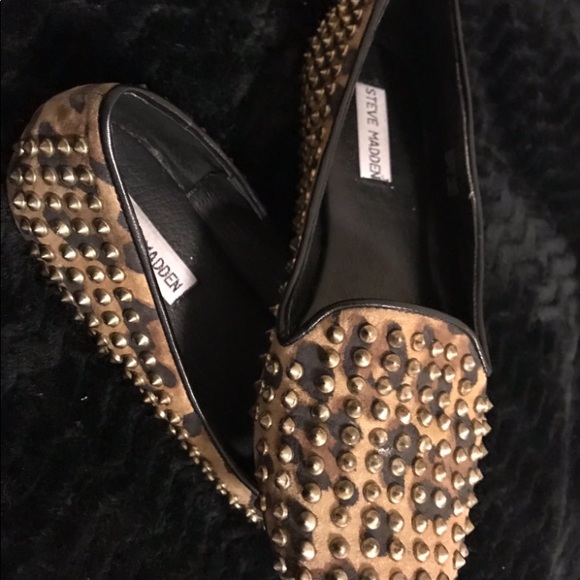 Studded SnakeSkin Leather Loafers - Picture 2 of 4